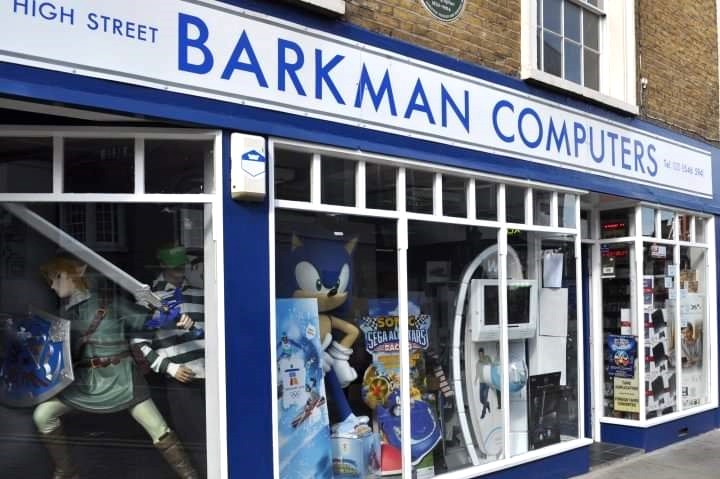 Shop front of Barkman Computers in Kingston