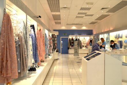 Interior of Essential shop in the Bentall Centre