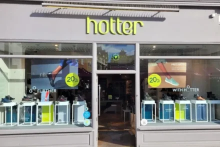 Image of the shop front of Hotter Shoes in Kingston upon Thames