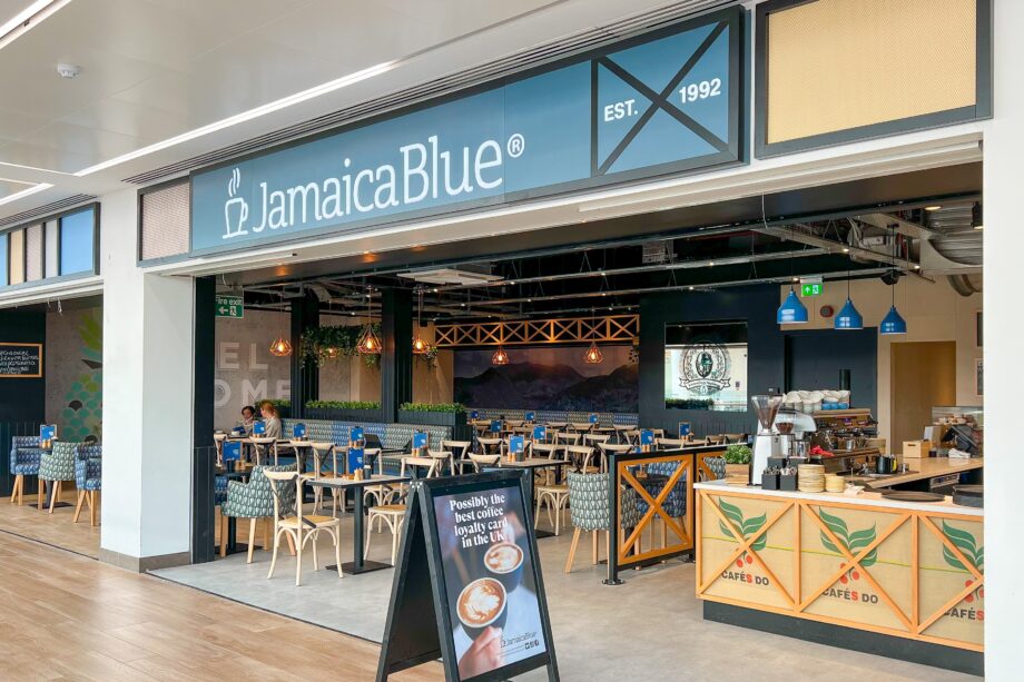 image of Jamaica Blue restaurant front at Bentall Centr