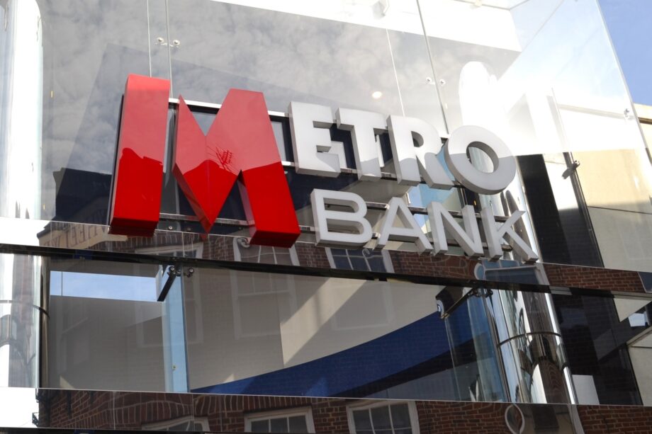 Image of Metro Banking sign outside the bank