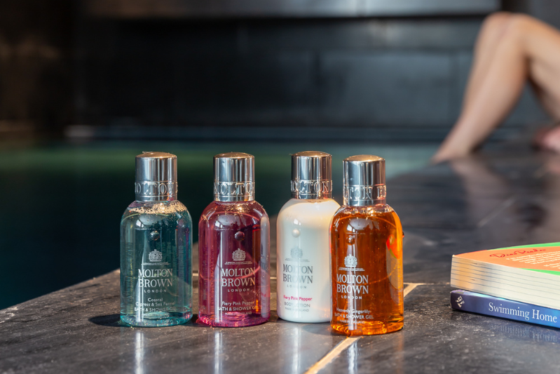 Image of three perfumes with signature Molton Brown branding