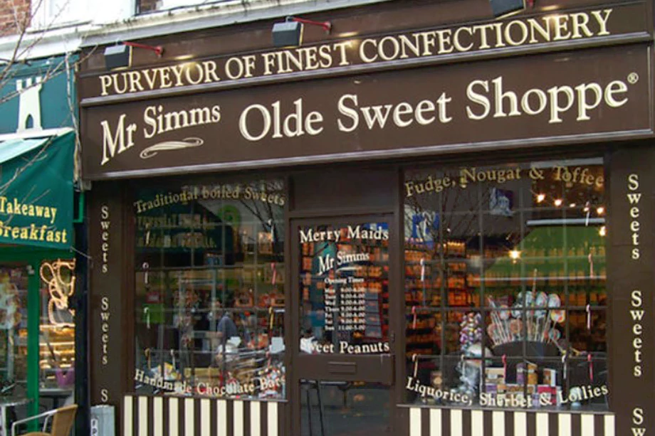 An image of a front of a sweet shop