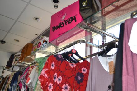 image of Punky Fish clothes on a rack inKingston
