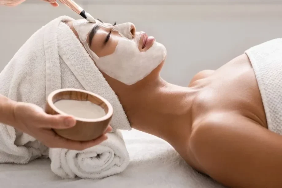 Image of a woman having a spa treatment