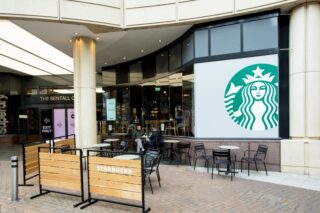 image of Starbucks outside bentall centre