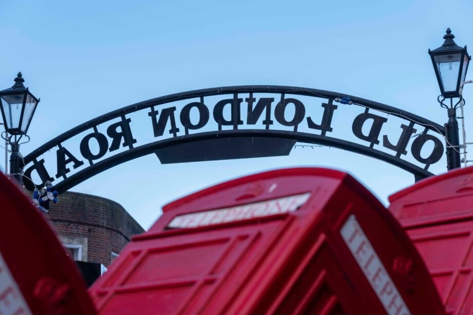 Old London Road Sign