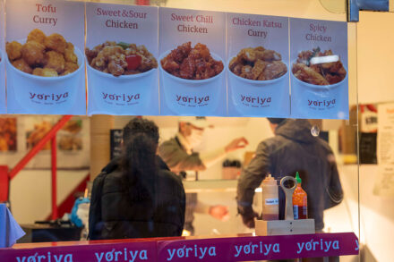 Yoriya menu in window